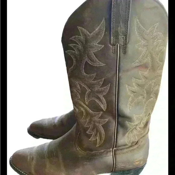 ARIAT Six Stitch Western Boot Men’s size 12 EE / Euro  48Wide Brown Cowboy - Picture 2 of 6